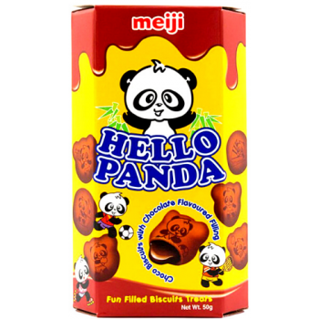 Meiji Hello Panda Biscuit Double Chocolate Flavoured Filling 50g