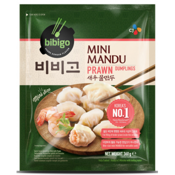 Bibigo Korean MIni Mandu Prawn Dumpling 360g