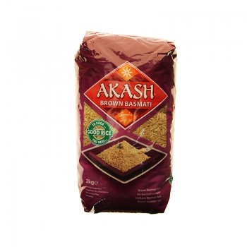 Akash Brown Basmati Rice 2kg (EU Available)