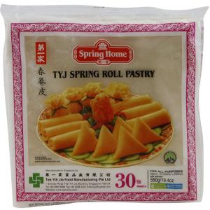 Spring Home TYJ Spring Roll Pastry 30 Pieces 250mm*250mm   550g(Ireland Only)